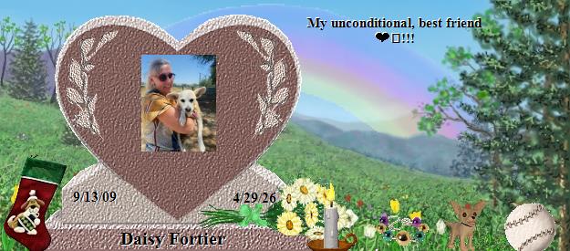 Daisy Fortier's Rainbow Bridge Pet Loss Memorial Residency Image