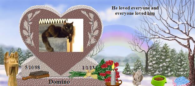 Domino's Rainbow Bridge Pet Loss Memorial Residency Image