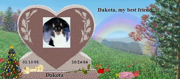 Dakota's Rainbow Bridge Pet Loss Memorial Residency Image