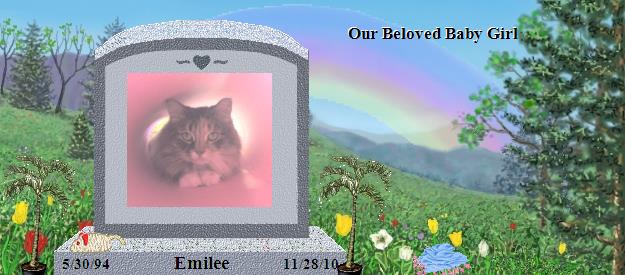 Emilee's Rainbow Bridge Pet Loss Memorial Residency Image