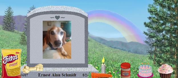 Ernest Alan Schmidt's Rainbow Bridge Pet Loss Memorial Residency Image