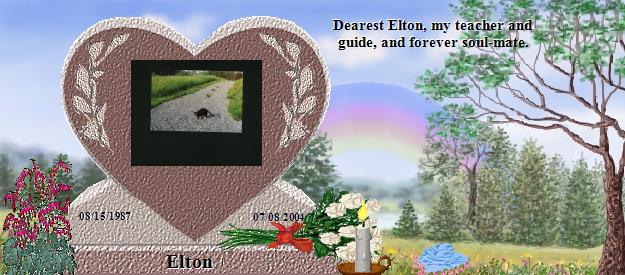 Elton's Rainbow Bridge Pet Loss Memorial Residency Image