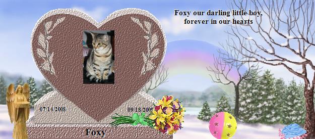Foxy's Rainbow Bridge Pet Loss Memorial Residency Image