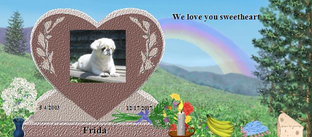 Frida's Rainbow Bridge Pet Loss Memorial Residency Image