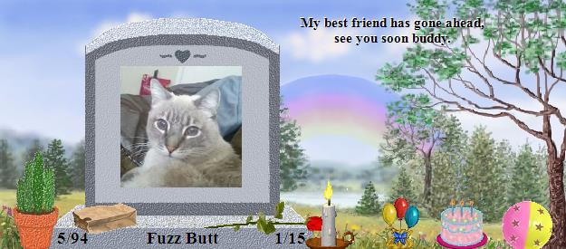 Fuzz Butt's Rainbow Bridge Pet Loss Memorial Residency Image