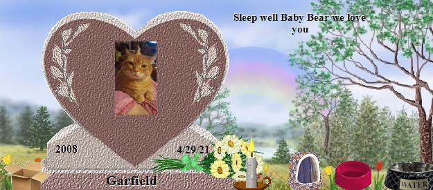 Garfield's Rainbow Bridge Pet Loss Memorial Residency Image