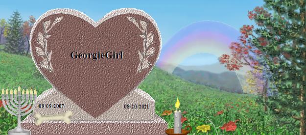 GeorgieGirl's Rainbow Bridge Pet Loss Memorial Residency Image