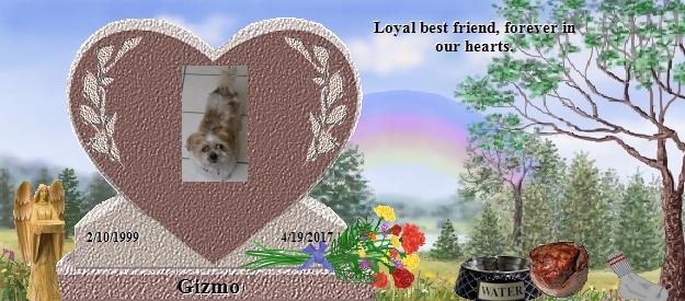 Gizmo's Rainbow Bridge Pet Loss Memorial Residency Image