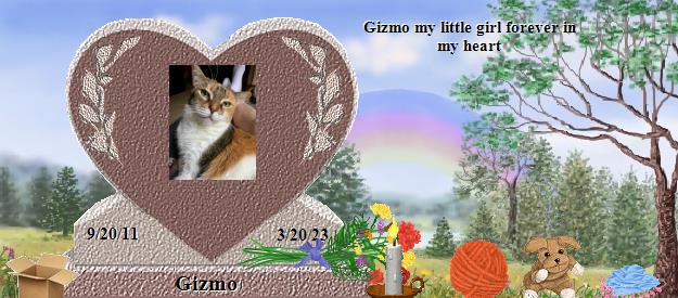 Gizmo's Rainbow Bridge Pet Loss Memorial Residency Image