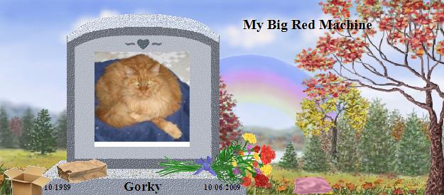 Gorky's Rainbow Bridge Pet Loss Memorial Residency Image