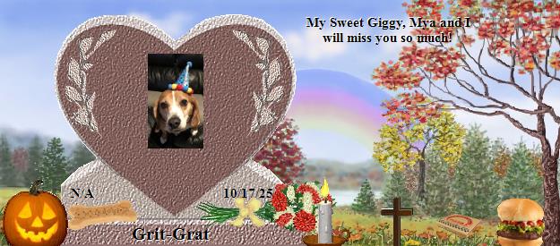 Grit-Grat's Rainbow Bridge Pet Loss Memorial Residency Image