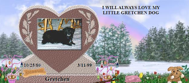 Gretchen's Rainbow Bridge Pet Loss Memorial Residency Image