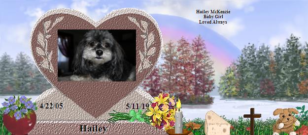 Hailey's Rainbow Bridge Pet Loss Memorial Residency Image