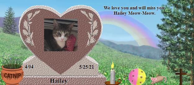 Hailey's Rainbow Bridge Pet Loss Memorial Residency Image