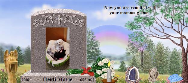 Heidi Marie's Rainbow Bridge Pet Loss Memorial Residency Image