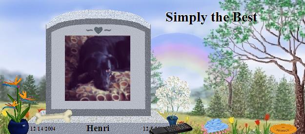 Henri's Rainbow Bridge Pet Loss Memorial Residency Image