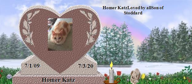 Homer Katz's Rainbow Bridge Pet Loss Memorial Residency Image