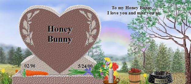 Honey Bunny's Rainbow Bridge Pet Loss Memorial Residency Image