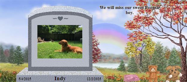 Indy's Rainbow Bridge Pet Loss Memorial Residency Image