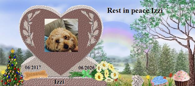 Izzi's Rainbow Bridge Pet Loss Memorial Residency Image