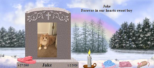 Jake's Rainbow Bridge Pet Loss Memorial Residency Image
