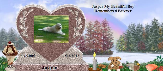 Jasper's Rainbow Bridge Pet Loss Memorial Residency Image