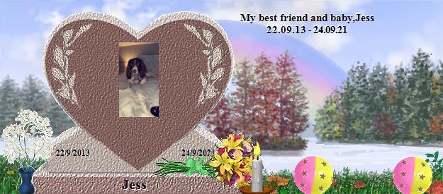 Jess's Rainbow Bridge Pet Loss Memorial Residency Image