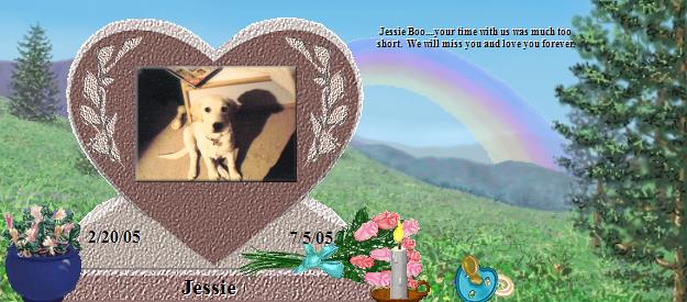 Jessie's Rainbow Bridge Pet Loss Memorial Residency Image
