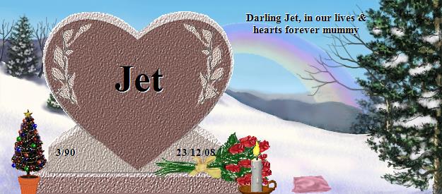 Jet's Rainbow Bridge Pet Loss Memorial Residency Image
