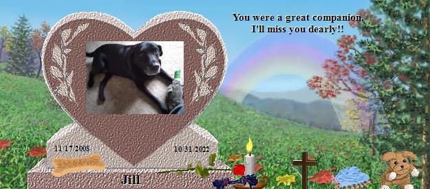 Jill's Rainbow Bridge Pet Loss Memorial Residency Image