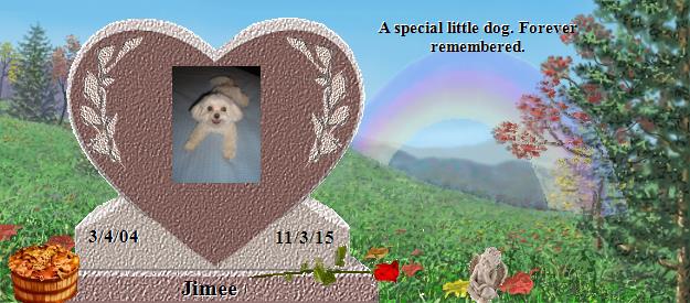 Jimee's Rainbow Bridge Pet Loss Memorial Residency Image
