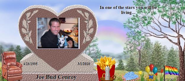 Joe Bud Conroy's Rainbow Bridge Pet Loss Memorial Residency Image