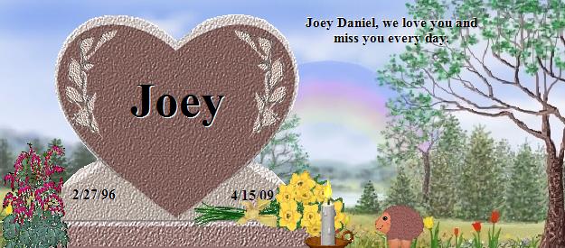Joey's Rainbow Bridge Pet Loss Memorial Residency Image