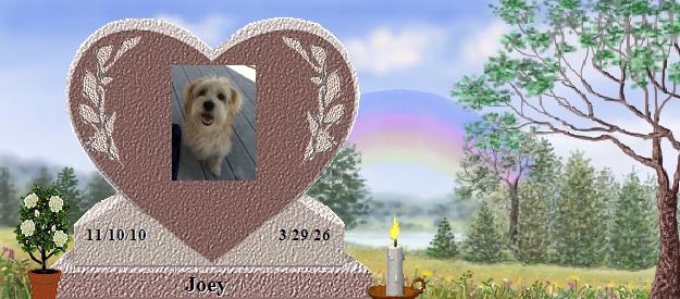 Joey's Rainbow Bridge Pet Loss Memorial Residency Image