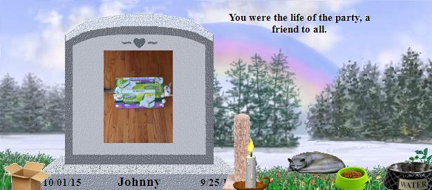 Johnny's Rainbow Bridge Pet Loss Memorial Residency Image