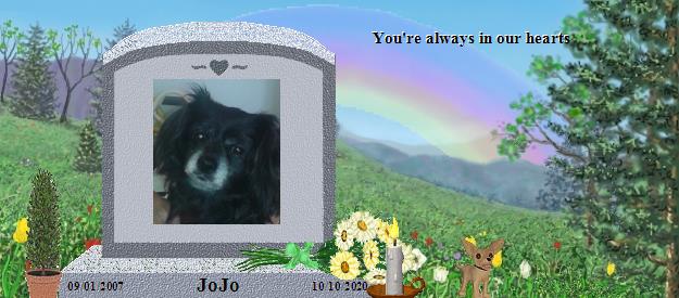 JoJo's Rainbow Bridge Pet Loss Memorial Residency Image