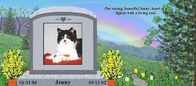 Jenny's Rainbow Bridge Pet Loss Memorial Residency Image