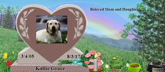 Kallie Grace's Rainbow Bridge Pet Loss Memorial Residency Image