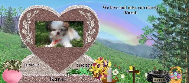 Karai's Rainbow Bridge Pet Loss Memorial Residency Image