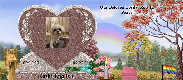 Kashi English's Rainbow Bridge Pet Loss Memorial Residency Image