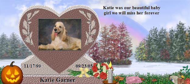 Katie Garner's Rainbow Bridge Pet Loss Memorial Residency Image
