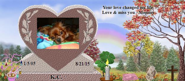 K.C.'s Rainbow Bridge Pet Loss Memorial Residency Image