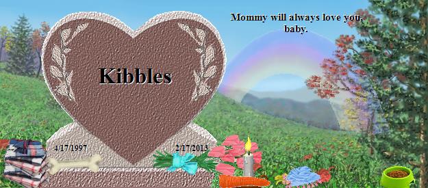 Kibbles's Rainbow Bridge Pet Loss Memorial Residency Image