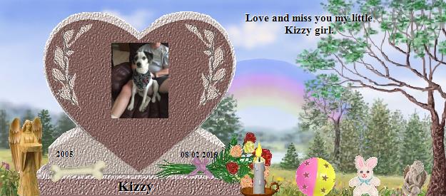 Kizzy's Rainbow Bridge Pet Loss Memorial Residency Image