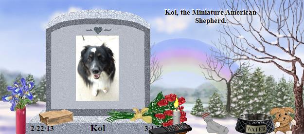Kol's Rainbow Bridge Pet Loss Memorial Residency Image