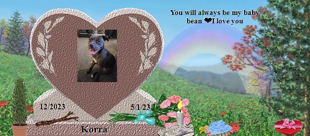 Korra's Rainbow Bridge Pet Loss Memorial Residency Image