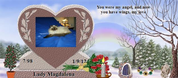 Lady Magdalena's Rainbow Bridge Pet Loss Memorial Residency Image