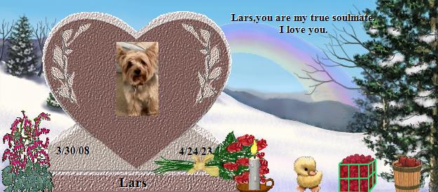 Lars's Rainbow Bridge Pet Loss Memorial Residency Image