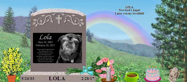 LOLA's Rainbow Bridge Pet Loss Memorial Residency Image
