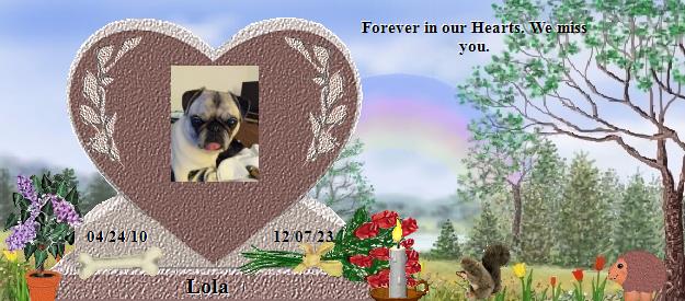 Lola's Rainbow Bridge Pet Loss Memorial Residency Image